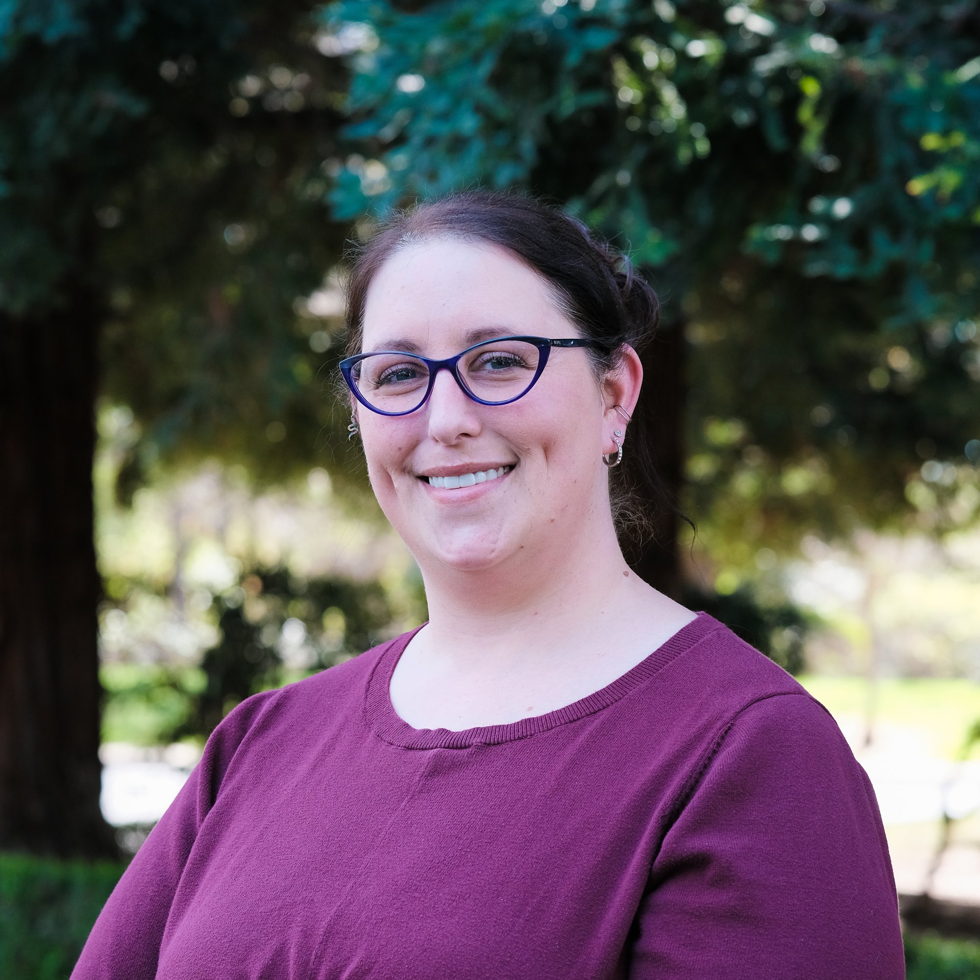 a smiling, happy employee